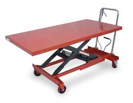 Manual Hydraulic Elevating Scissor Cart, Single Speed Footpump, 36 inches Maximum Height, 1000 pound Capacity
